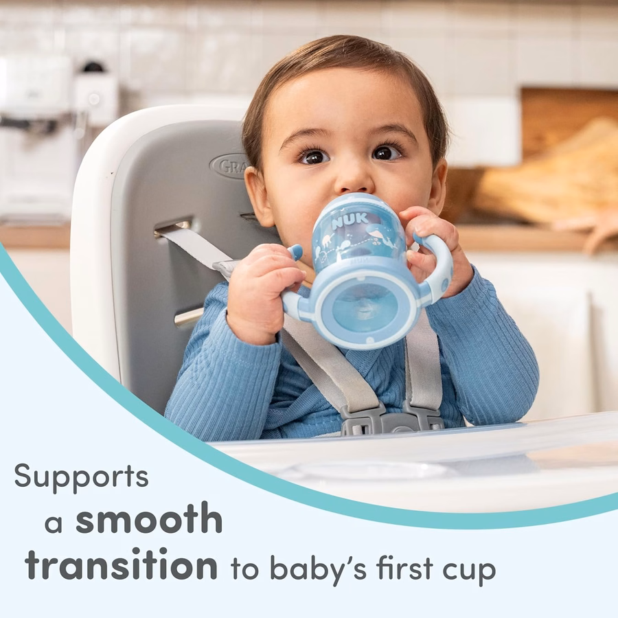 Embouts de rechange en silicone NUK pour certains gobelets NUK, anti-fuites, bec souple, lavables au lave-vaisselle, sans BPA, transparents, lot de 5 : Bébé