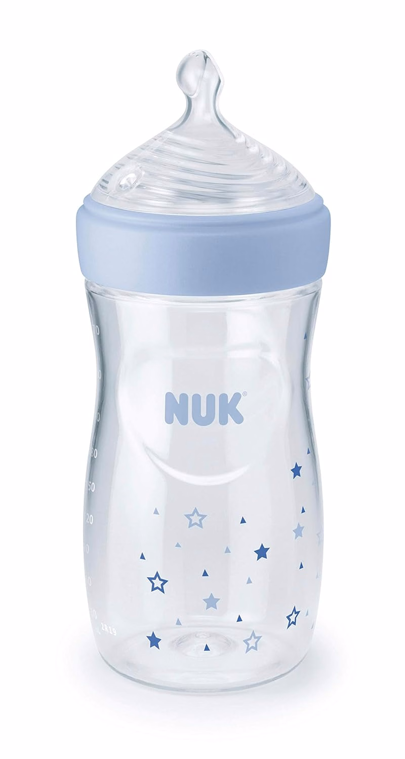 Coffret cadeau de 4 biberons NUK Simply Natural avec SafeTemp : Bébé