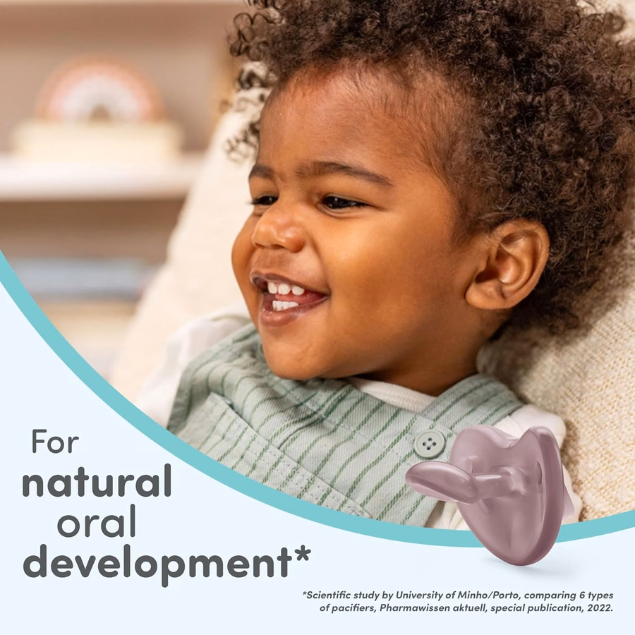 Sucette NUK Timeless Comfy | 100 % silicone, monobloc | Sans BPA, douce pour la peau de bébé | Lot de 5, pour les bébés de 6 à 18 mois
