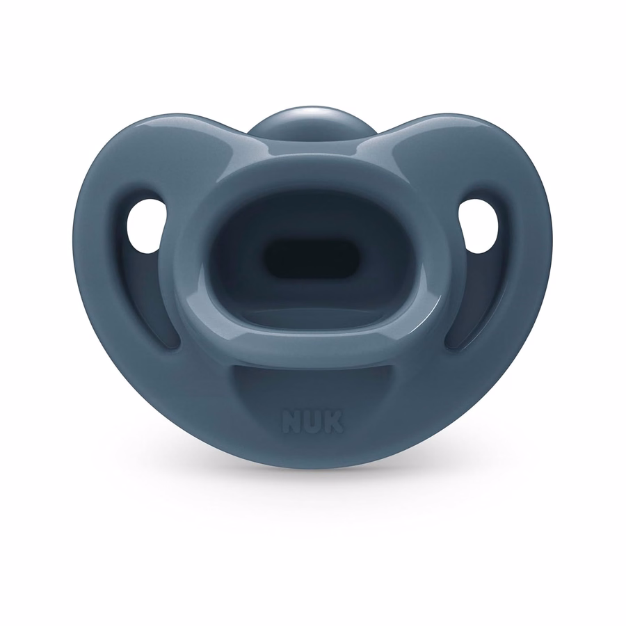 Sucette NUK Timeless Comfy | 100 % silicone, monobloc | Sans BPA, douce pour la peau de bébé | Lot de 5, pour les bébés de 0 à 6 mois
