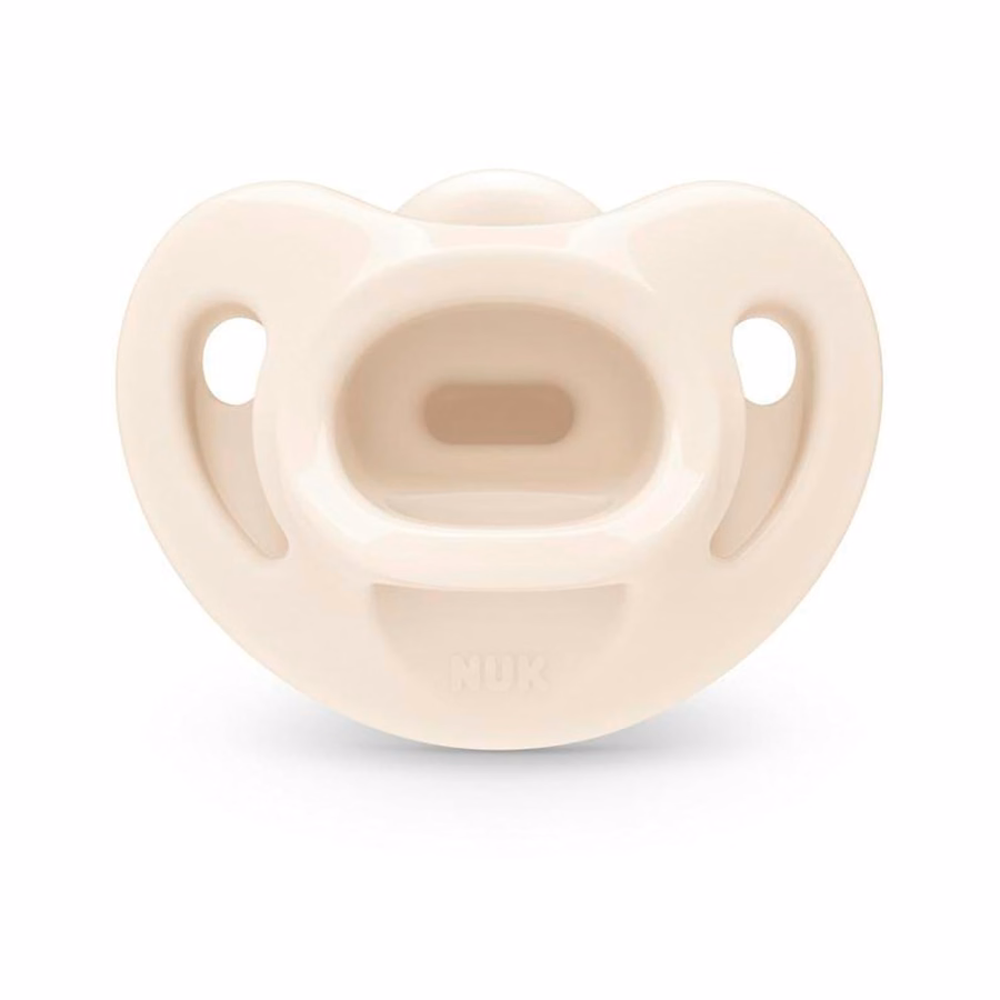 Sucette NUK Timeless Comfy | 100 % silicone, monobloc | Sans BPA, douce pour la peau de bébé | Lot de 5, pour les bébés de 0 à 6 mois