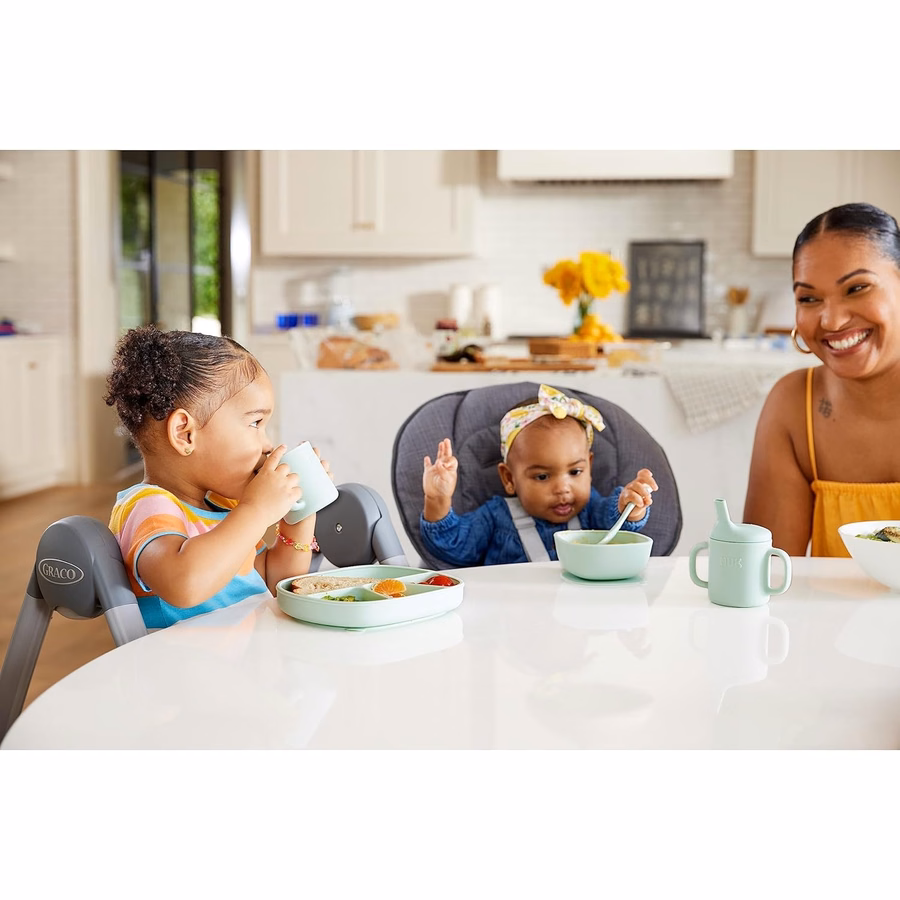 Cuillères pour bébé en silicone NUK, en silicone durable, faciles à prendre en main et à utiliser, compatibles lave-vaisselle, sans BPA, lot de 3 : Bébé