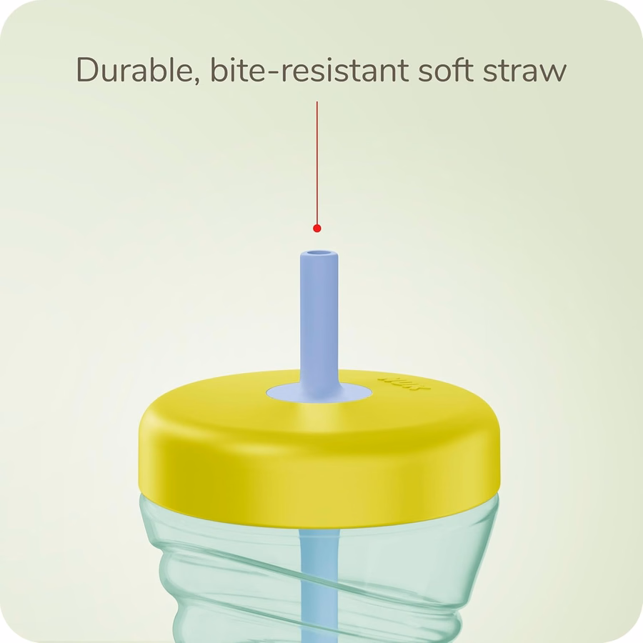 Gobelet à paille NUK Fun Grip, lot de 3 - Gobelet d'apprentissage avec paille pour boire facilement, convient aux enfants de 8 mois et plus : Bébé