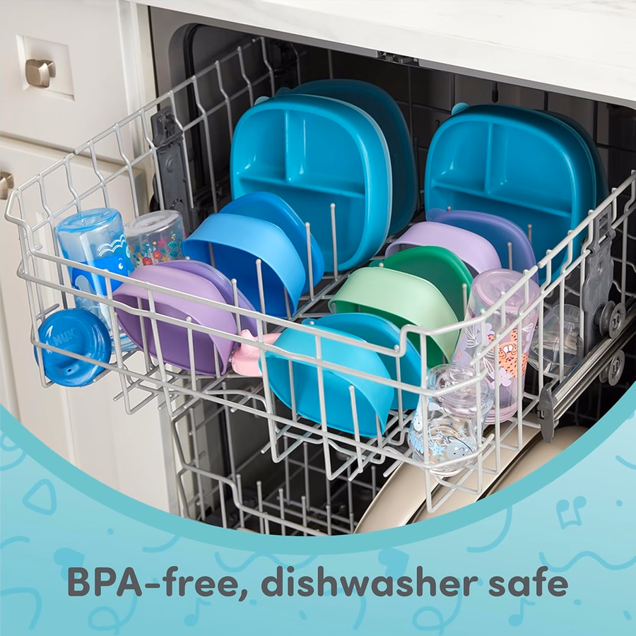 Gobelet d'apprentissage NUK, modèle Mme Rachel, 295 ml, dès 8 mois, lot de 2 – Bec souple, poignées ergonomiques, sans BPA, gobelet anti-fuites pour la transition vers l'apprentissage de l'eau : Bébé