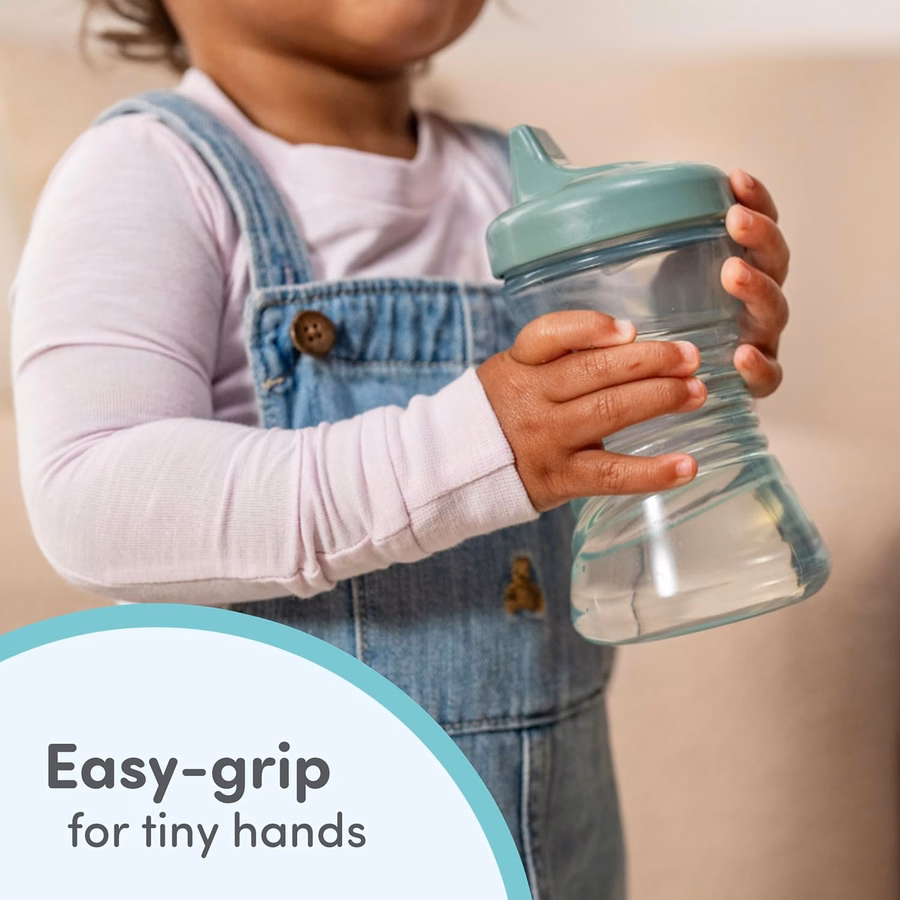 Gobelet à paille NUK First Choice Fun Grips 2.0, 295 ml (10 oz), avec poignées, anti-fuites, lot de 3 : Bébé